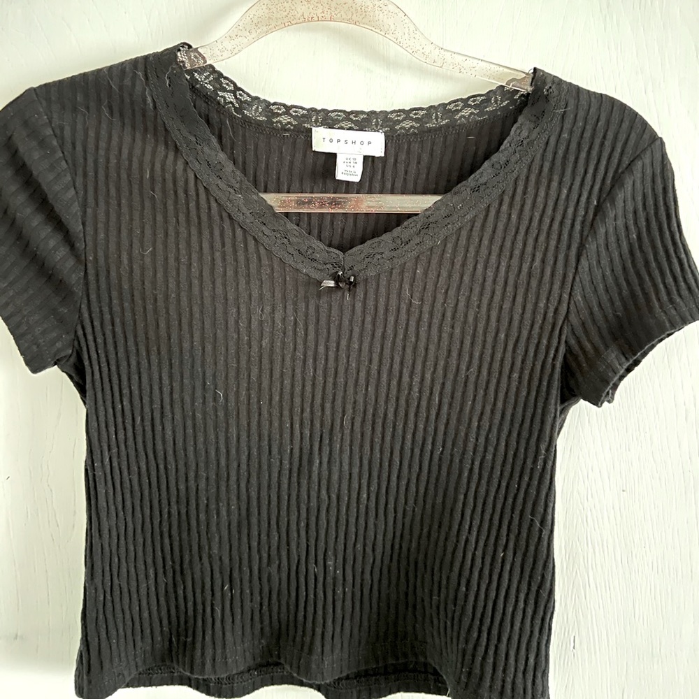 Black crop top